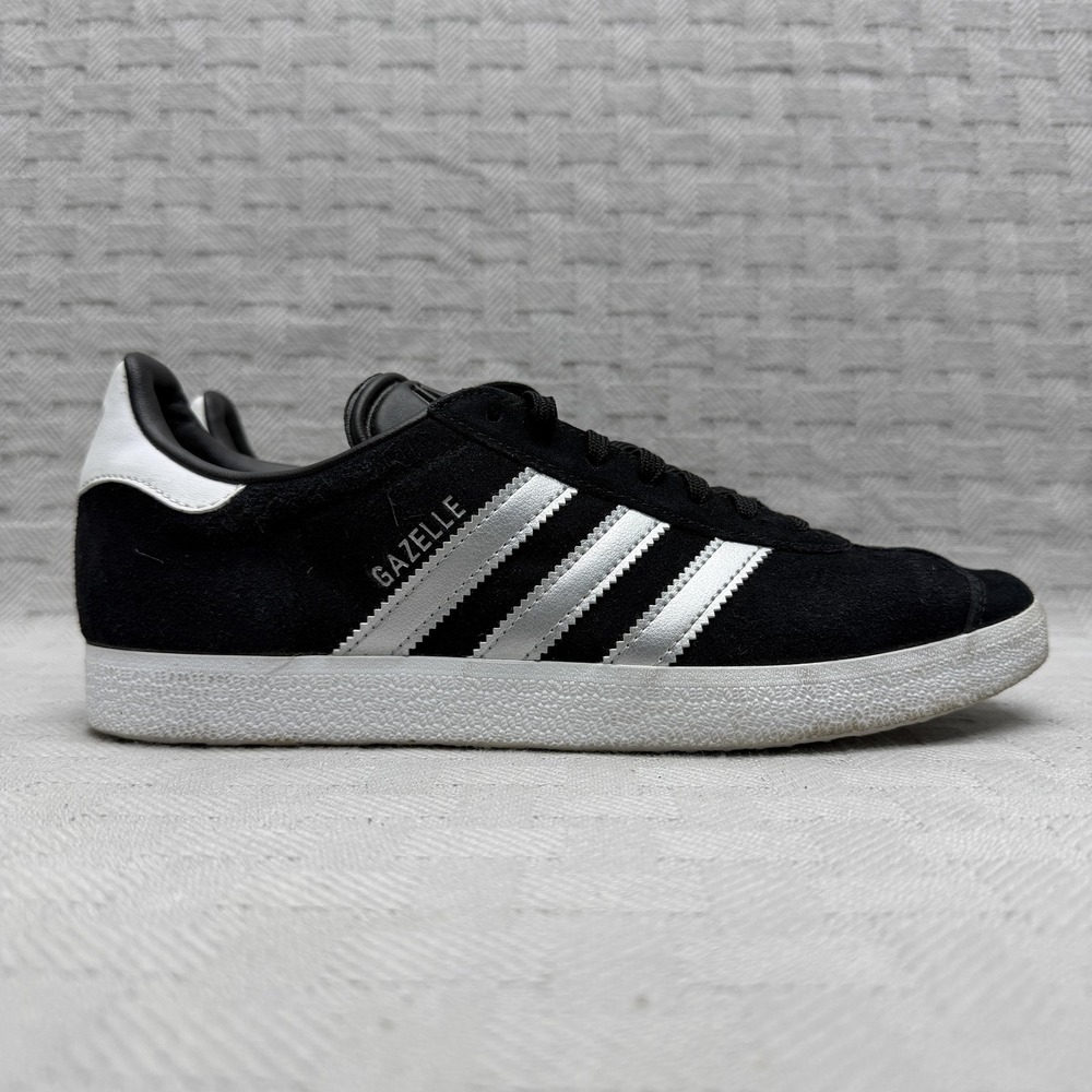 Adidas Gazelle Black Silver Metallic Women's Size 9 ID7007